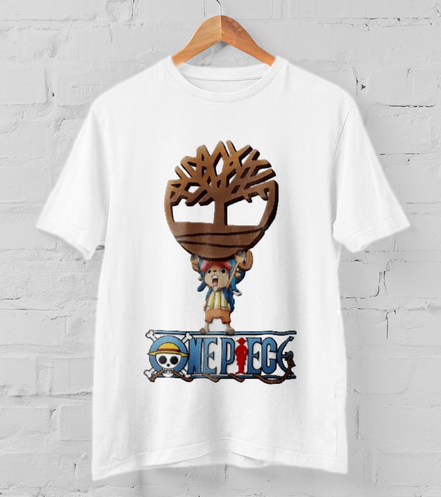 Timberland One Piece Reindeer Chopper Holding Wooden Tree T-Shirt