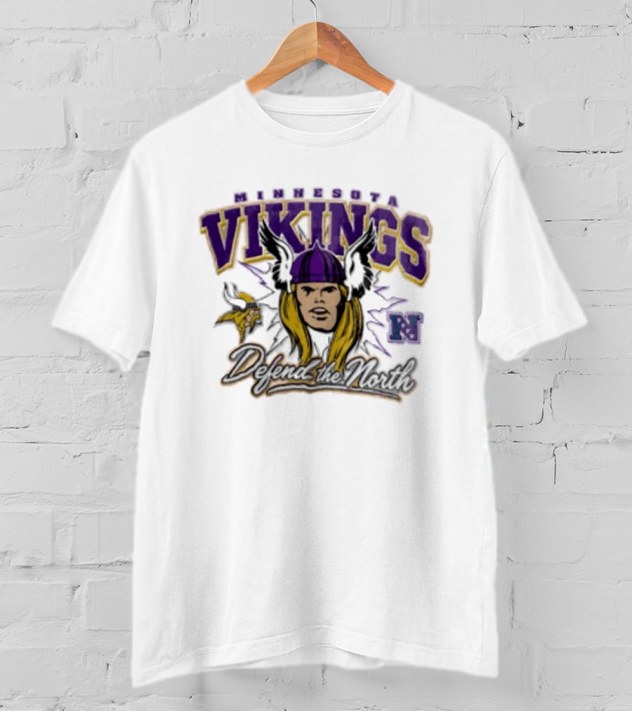 Minnesota Vikings Thor Defend The North Fan Gear T-Shirt