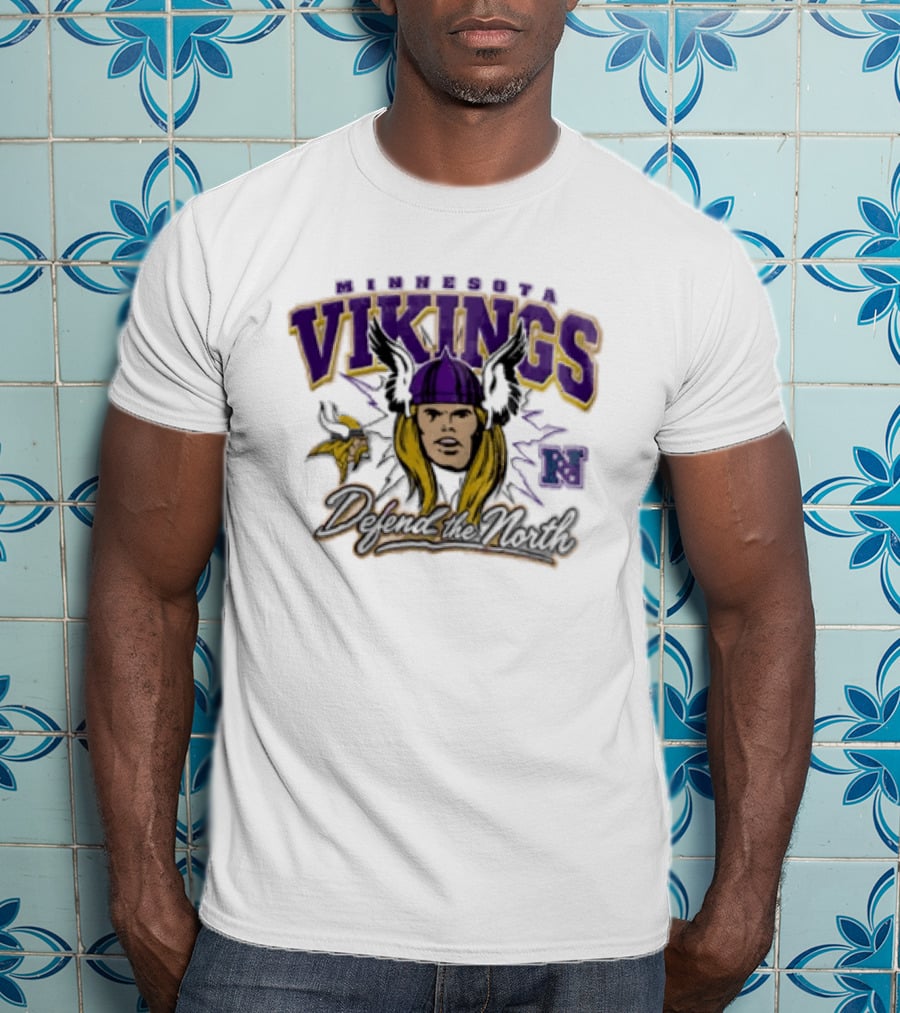 Minnesota Vikings Thor Defend The North Fan Gear T-Shirt
