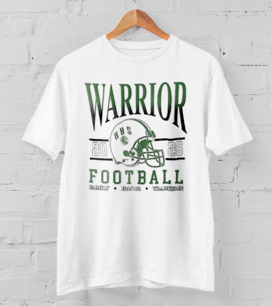 Warrior 2026 Football Family Honor Tradition Helmet Facemask T-Shirt