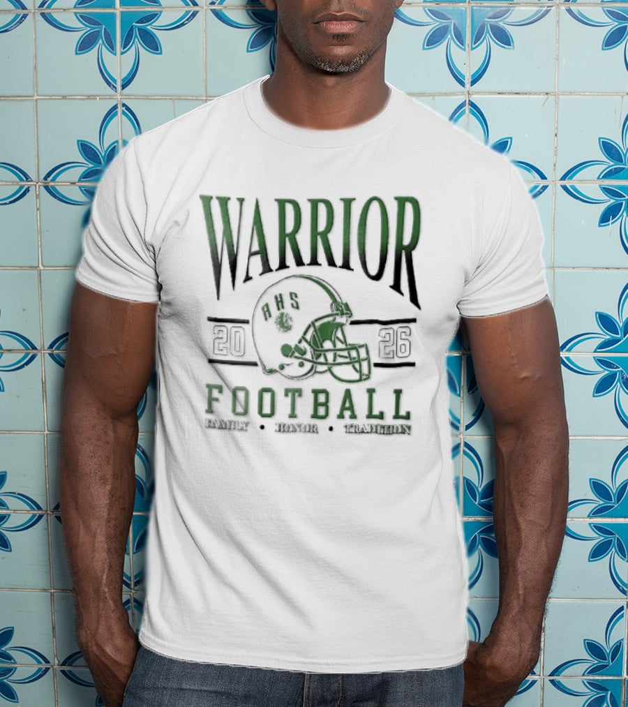 Warrior 2026 Football Family Honor Tradition Helmet Facemask T-Shirt