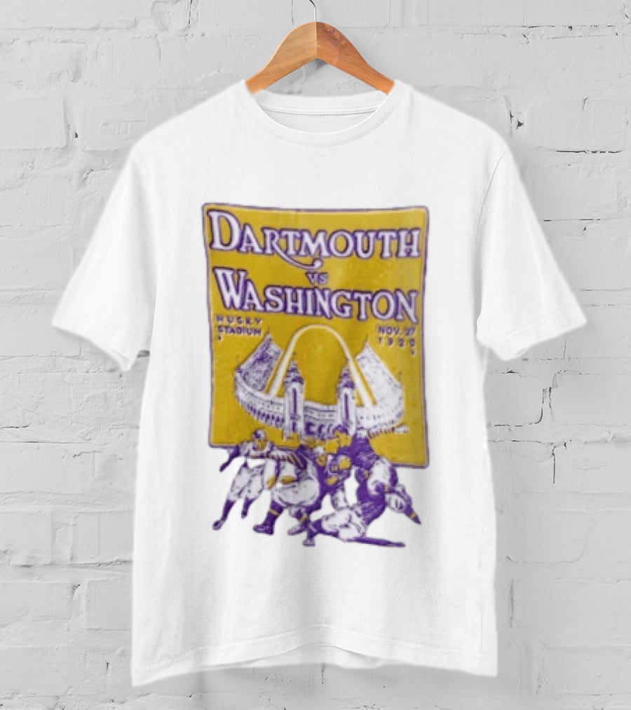 Dartmouth Vs Washington Husky Stadium Nov 27 1920 Football Players T-Shirt