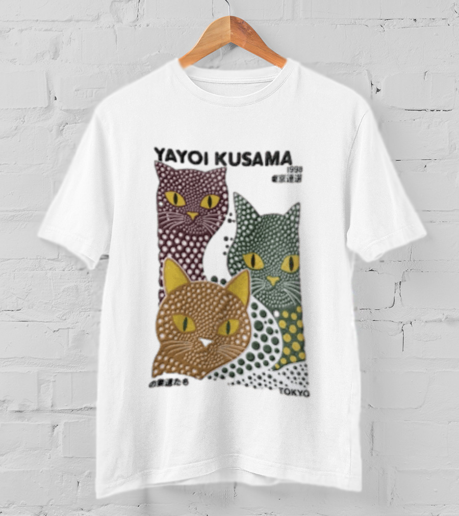 Yayoi Kusama Polka Dot Cats Tokyo T-Shirt