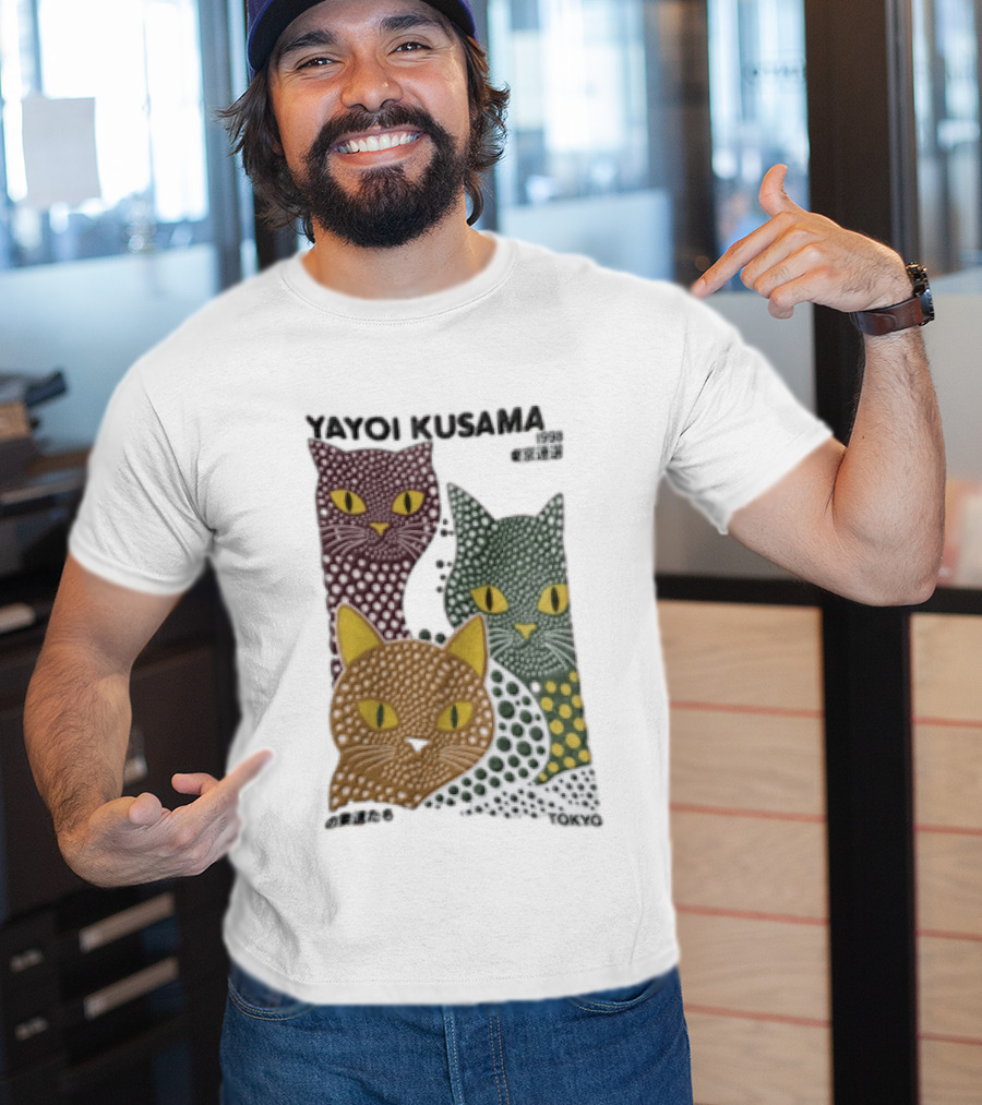Yayoi Kusama Polka Dot Cats Tokyo T-Shirt
