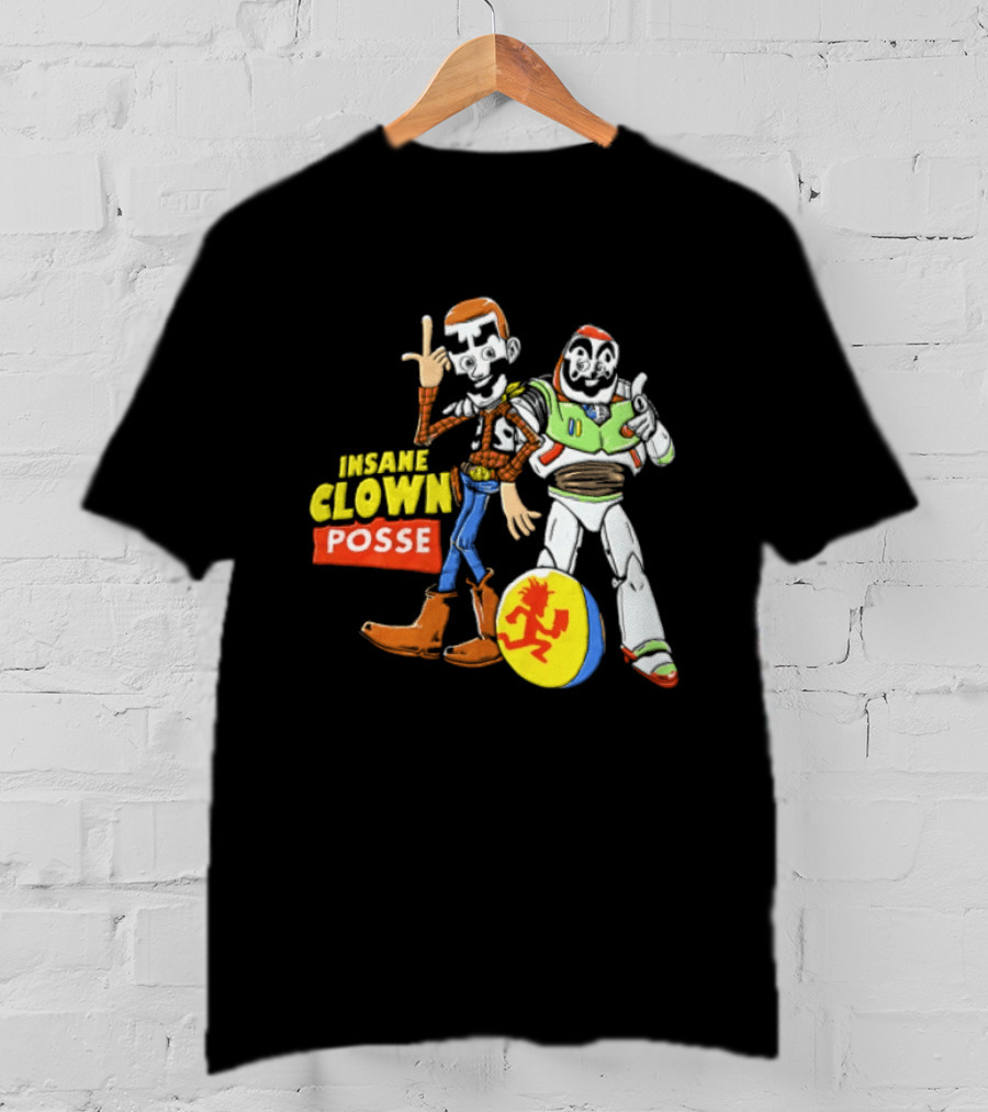 Insane Clown Posse Woody Buzz Lightyear Juggalo Pixar Ball T-Shirt