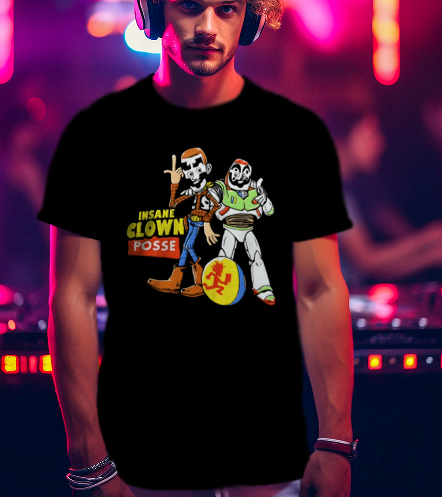 Insane Clown Posse Woody Buzz Lightyear Juggalo Pixar Ball T-Shirt