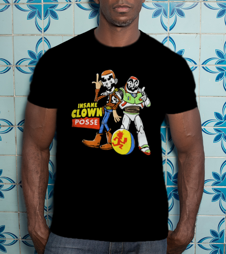 Insane Clown Posse Woody Buzz Lightyear Juggalo Pixar Ball T-Shirt