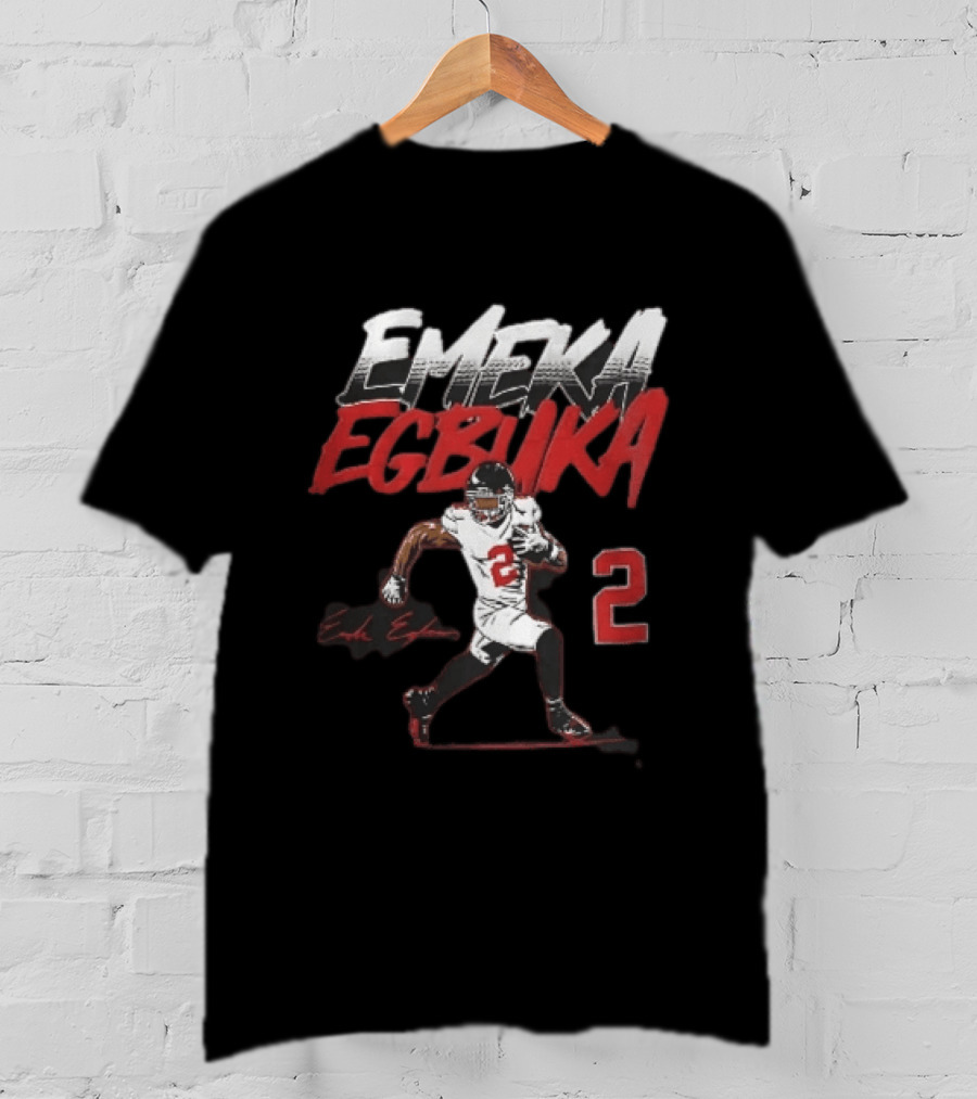 Emeka Egbuka 2 Football Player Running Action Image T-Shirt
