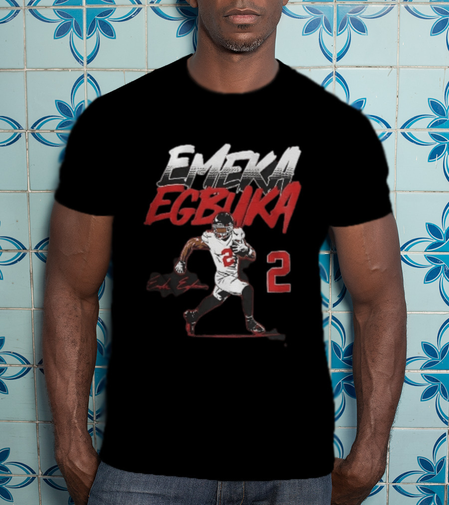 Emeka Egbuka 2 Football Player Running Action Image T-Shirt