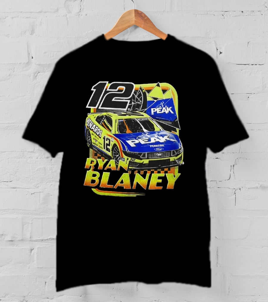 Ryan Blaney 12 Menards Car Peak Racing NASCAR T-Shirt