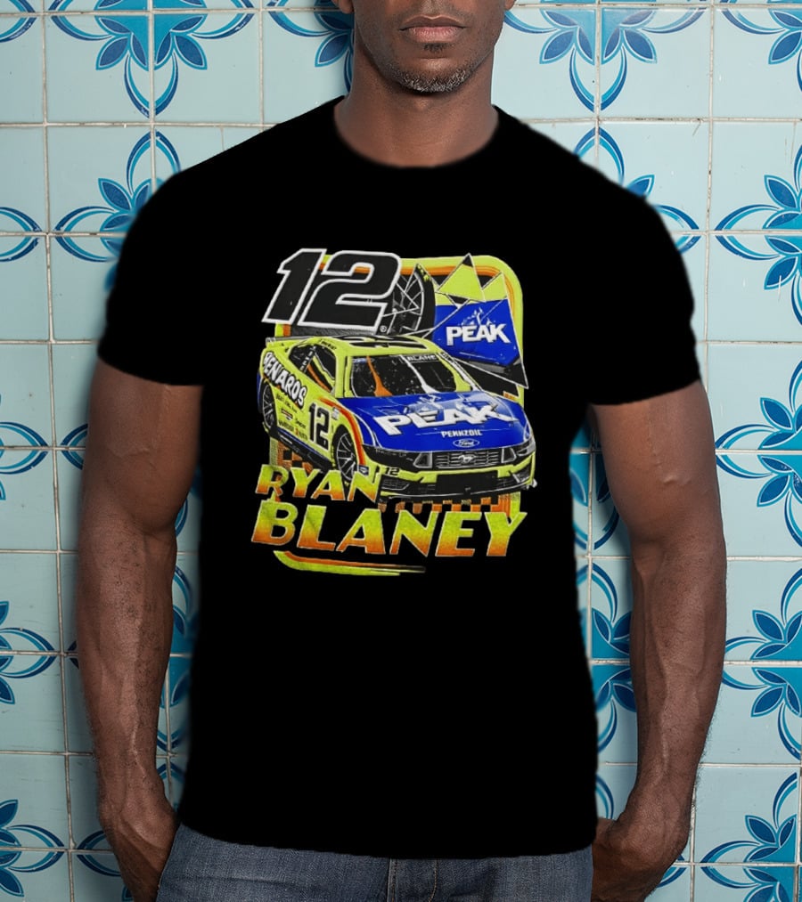 Ryan Blaney 12 Menards Car Peak Racing NASCAR T-Shirt
