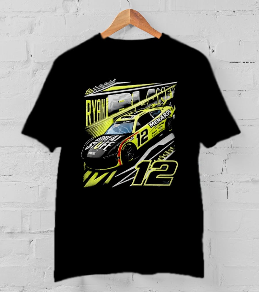 Ryan Blaney Number 12 Menards Great Stuff NASCAR Team Penske T-Shirt