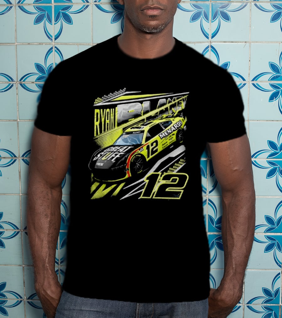 Ryan Blaney Number 12 Menards Great Stuff NASCAR Team Penske T-Shirt