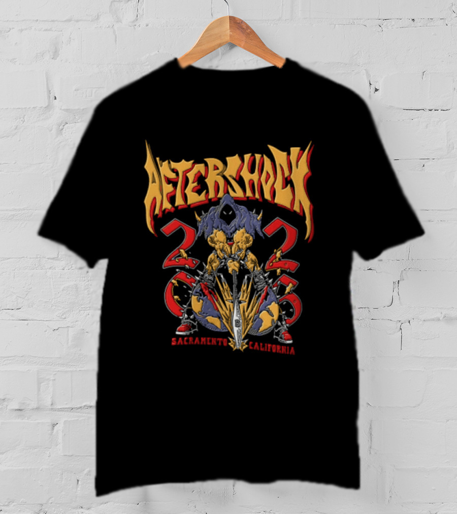 Aftershock 2023 Sacramento California Creature Spear World T-Shirt