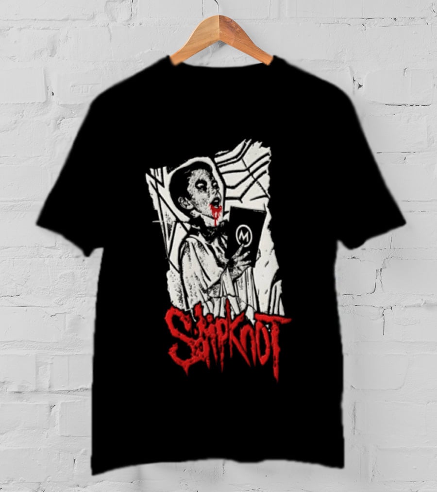 Slipknot Bloody Vampire Choir Horror Holding M Book T-Shirt