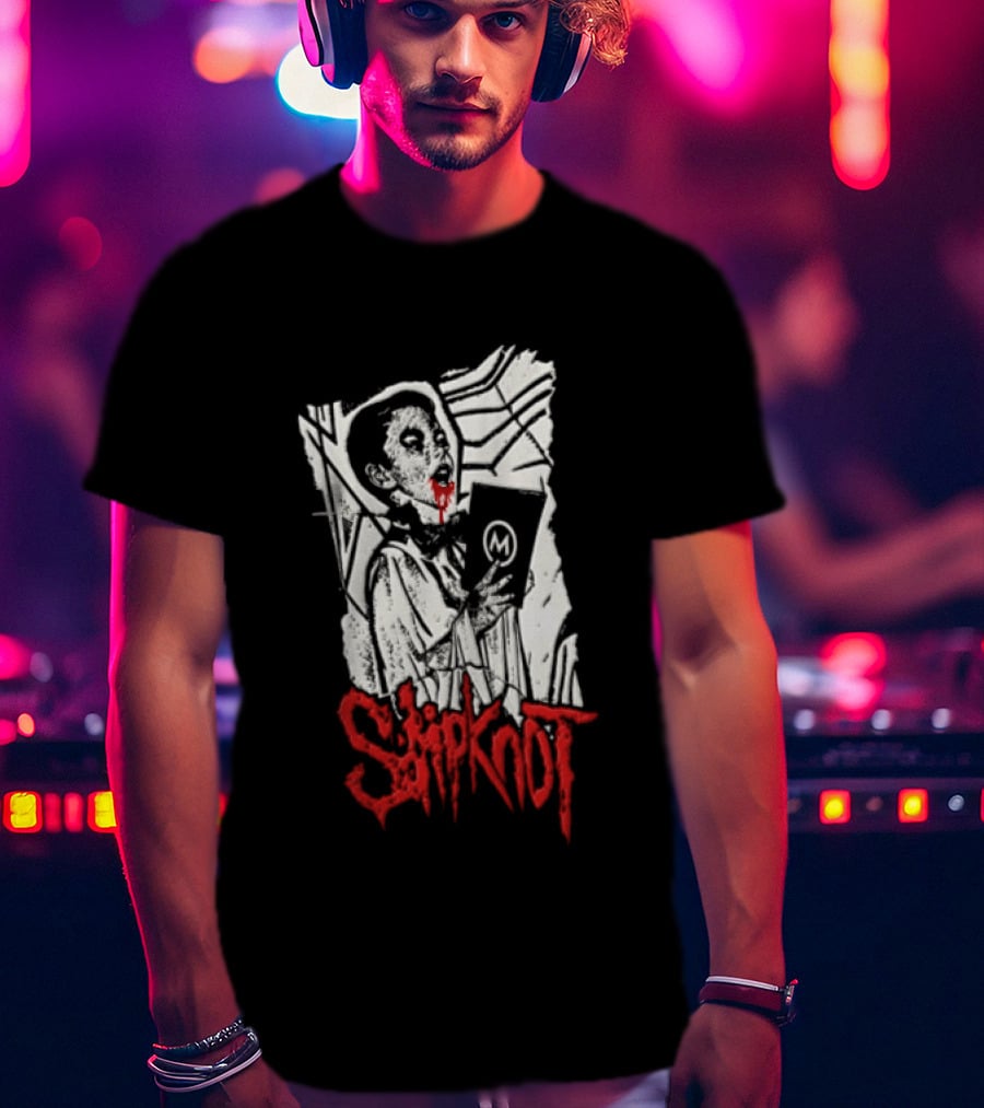 Slipknot Bloody Vampire Choir Horror Holding M Book T-Shirt