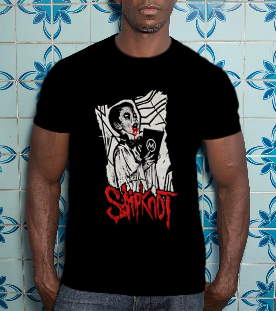 Slipknot Bloody Vampire Choir Horror Holding M Book T-Shirt