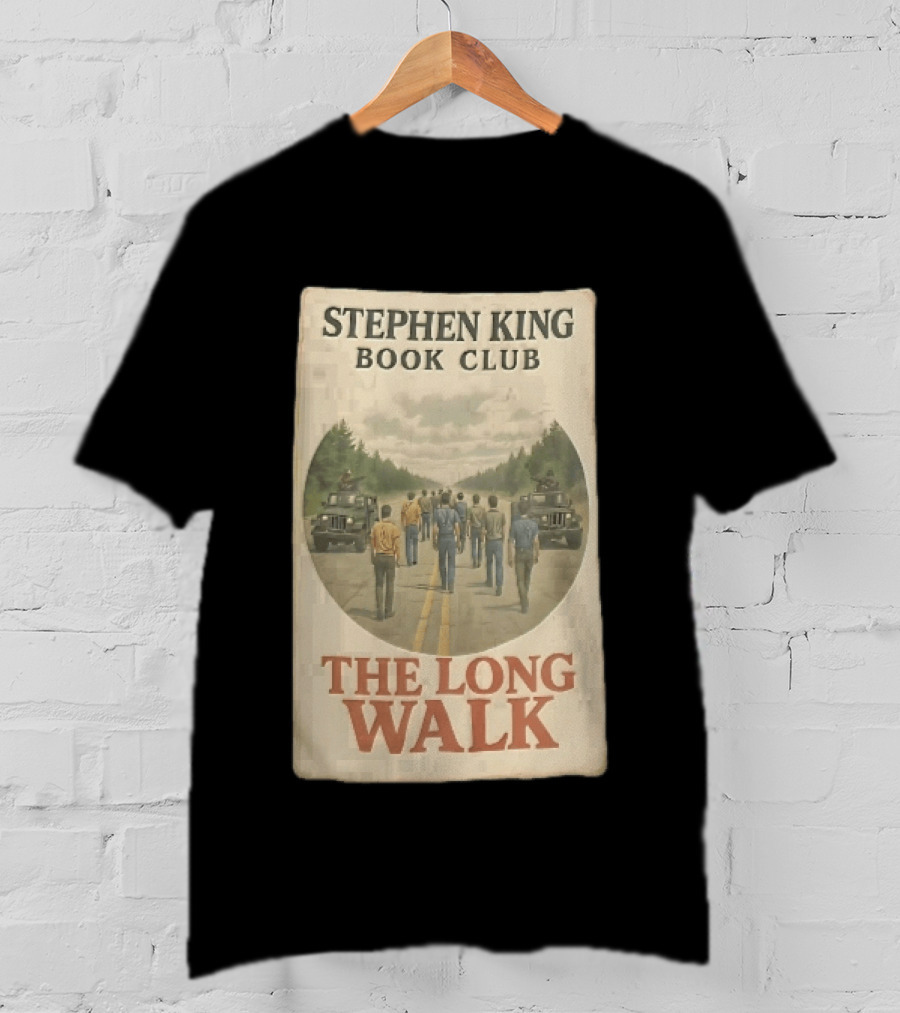 Stephen King Book Club The Long Walk Highway Military Jeeps T-Shirt