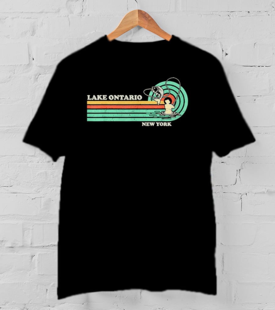 Lake Ontario New York Summer Fishing T-Shirt