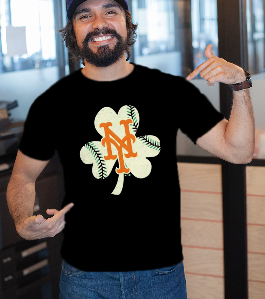 New York Mets Irish Shamrock Baseball 2026 T-Shirt