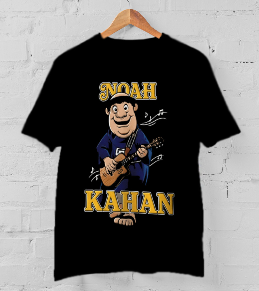 Noah Kahan Cartoon Character Playing Guitar Padres Petco Park 2026 T-Shirt