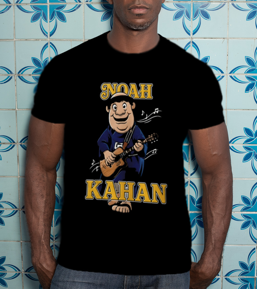 Noah Kahan Cartoon Character Playing Guitar Padres Petco Park 2026 T-Shirt