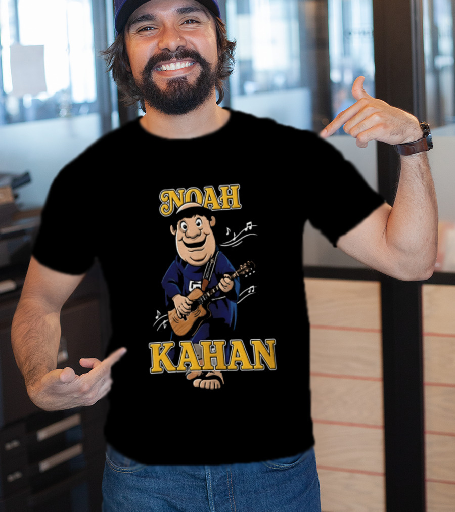 Noah Kahan Cartoon Character Playing Guitar Padres Petco Park 2026 T-Shirt