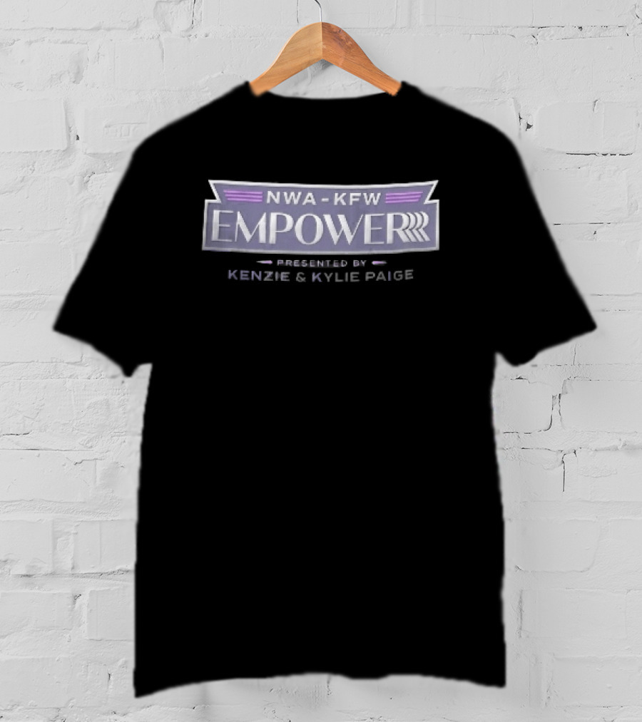 NWA KFW Empower Presented By Kenzie And Kylie Paige Silver Metallic Frame T-Shirt