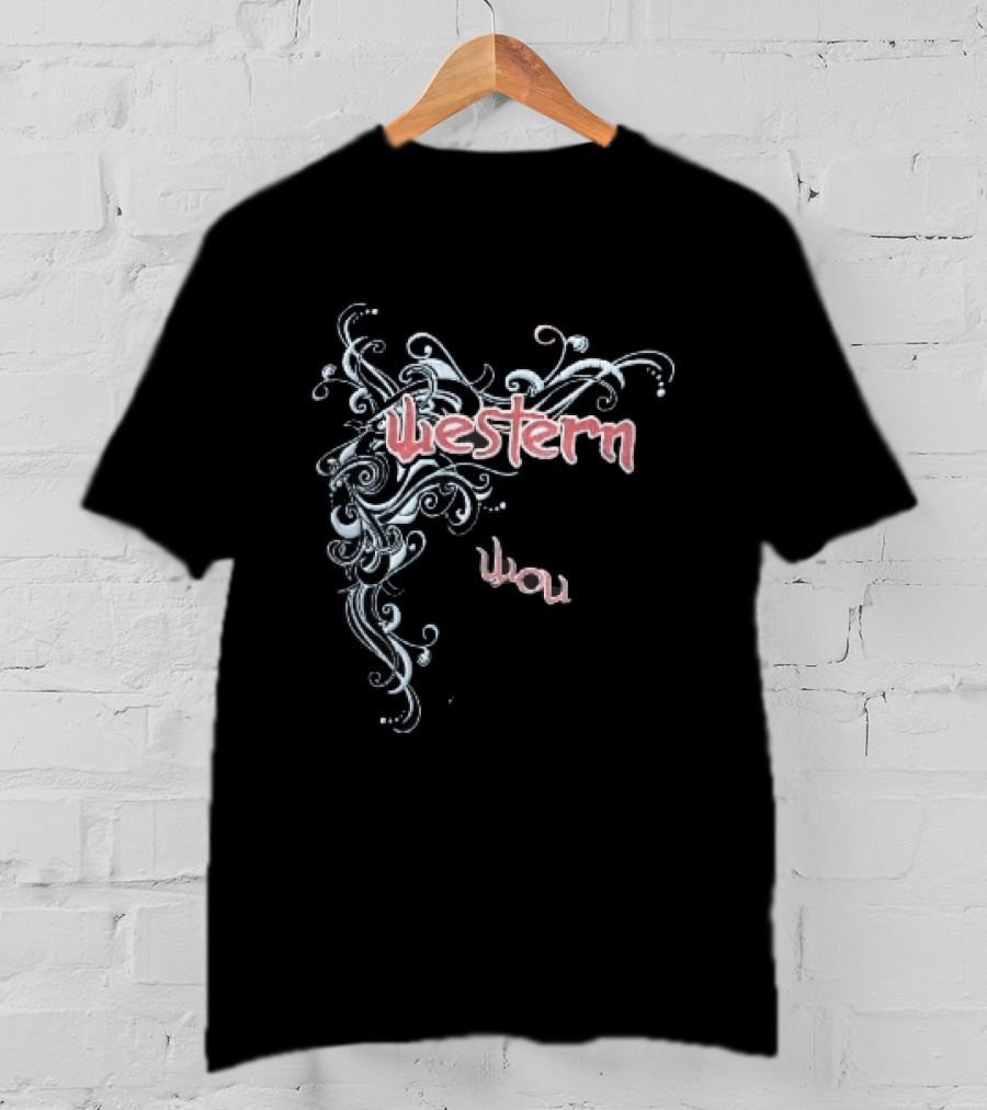 Western You Flourish Swirl Line T-Shirt