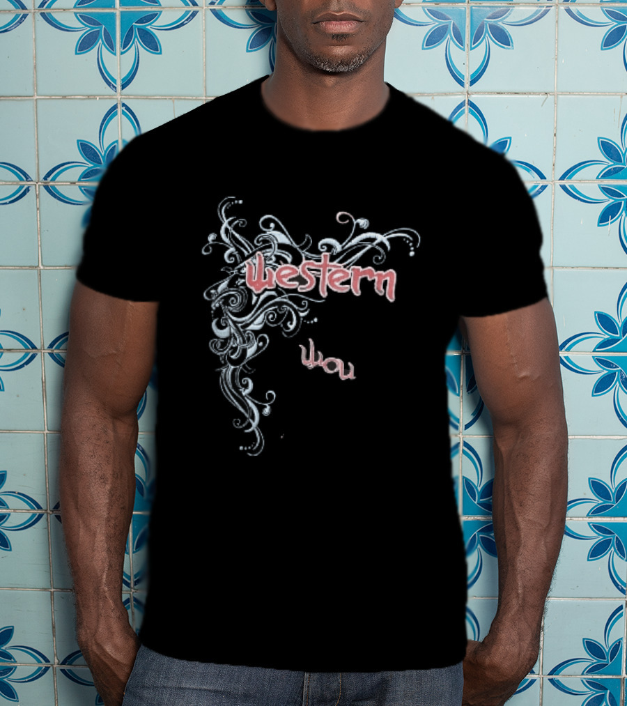 Western You Flourish Swirl Line T-Shirt
