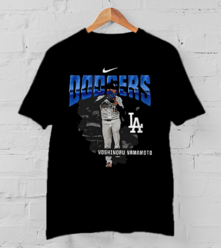 Yoshinobu Yamamoto Los Angeles Dodgers Nike LA Baseball T-Shirt