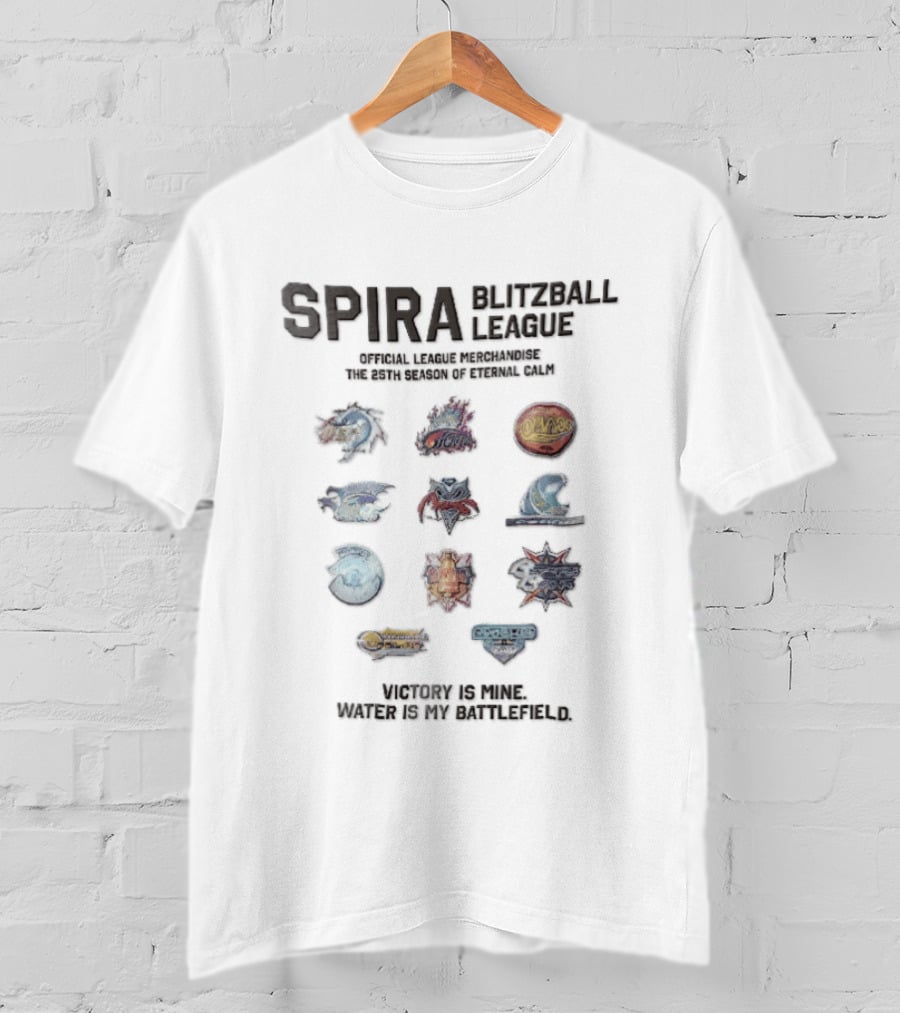 Spira Blitzball League 25th Season Eternal Calm Victory Is Mine Water Is My Battlefield T-Shirt