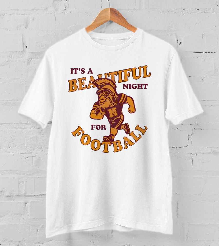 It's A Beautiful Night For Football Trojan Player N T-Shirt