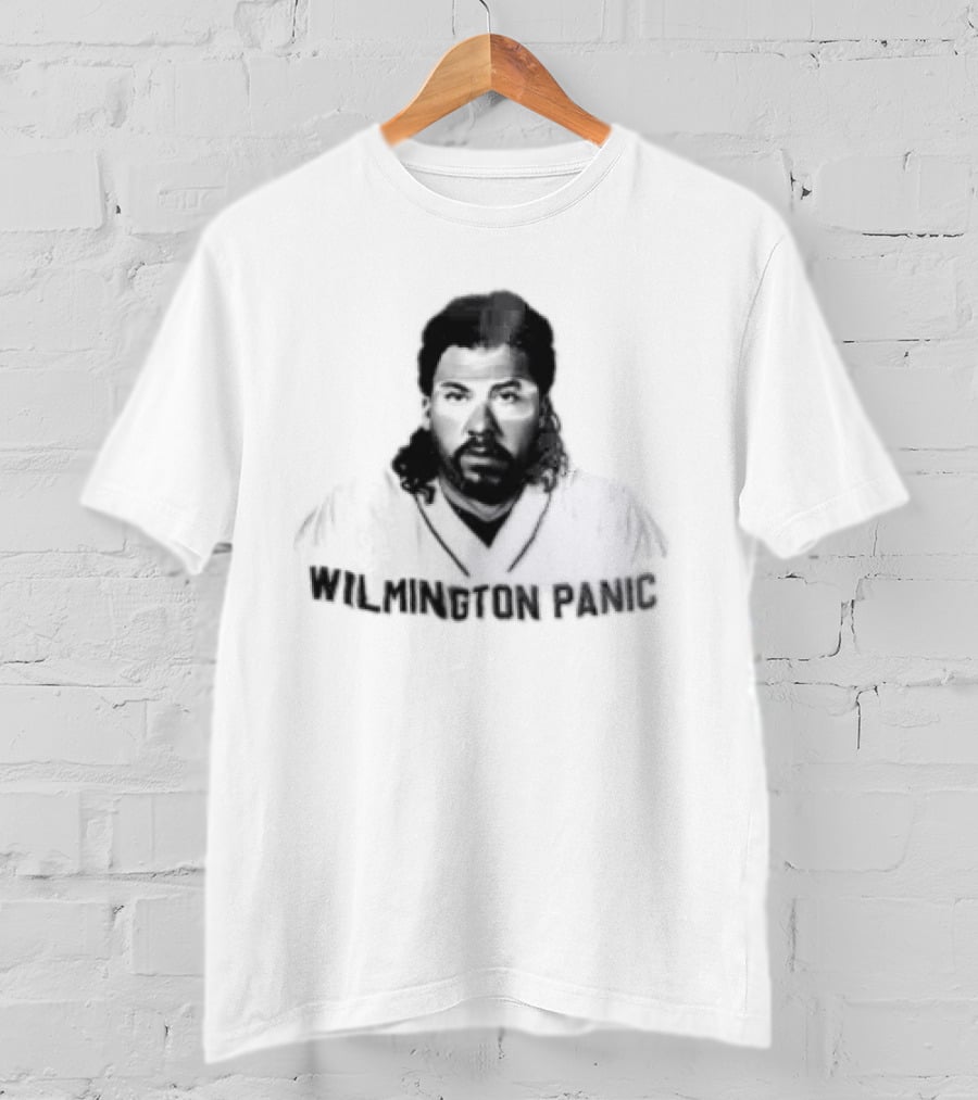 Wilmington Panic Danny Mcbride Kenny Powers Halftone Sunglass Tan Mullet T-Shirt