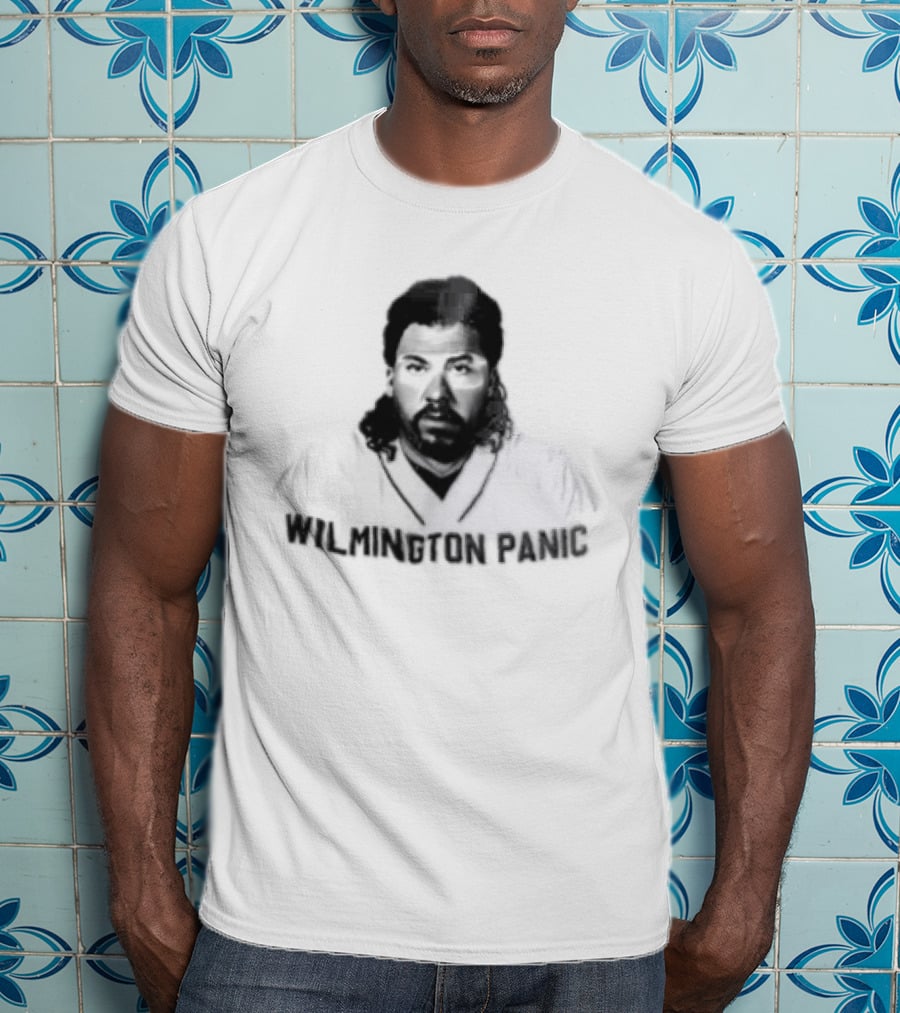 Wilmington Panic Danny Mcbride Kenny Powers Halftone Sunglass Tan Mullet T-Shirt