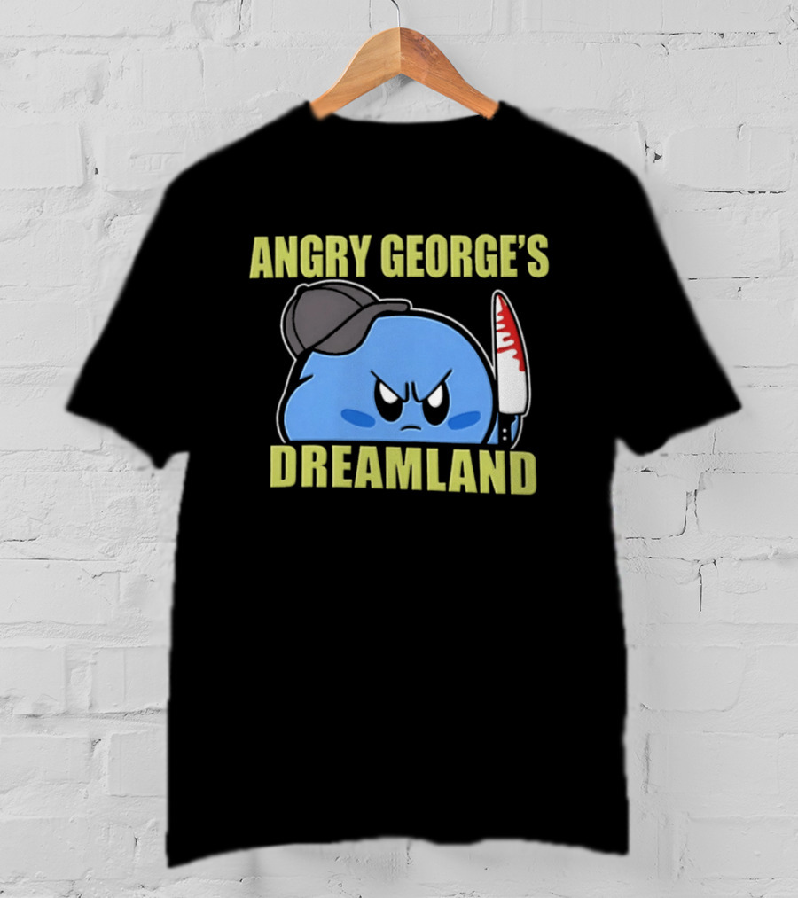 Angry George's Dreamland Kirby With Knife And Hat T-Shirt