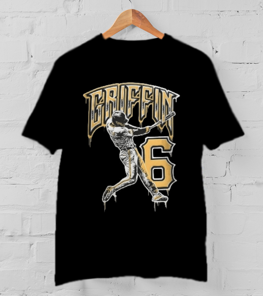 Konnor Griffin 6 Pittsburgh Pirates 2026 City Connect Baseball Player T-Shirt
