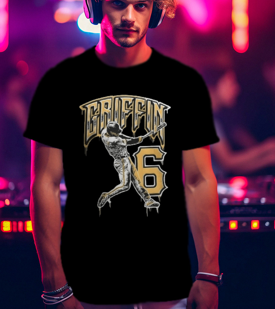 Konnor Griffin 6 Pittsburgh Pirates 2026 City Connect Baseball Player T-Shirt