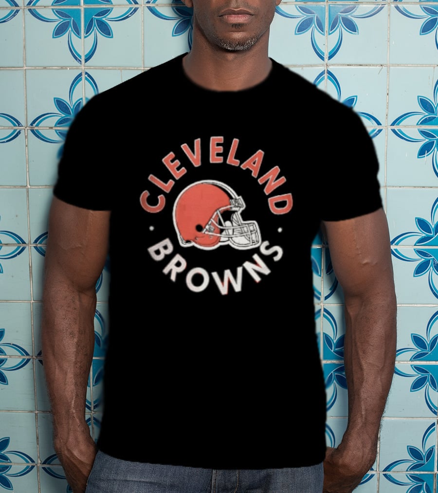 Cleveland Browns Football Helmet Team Fan T-Shirt
