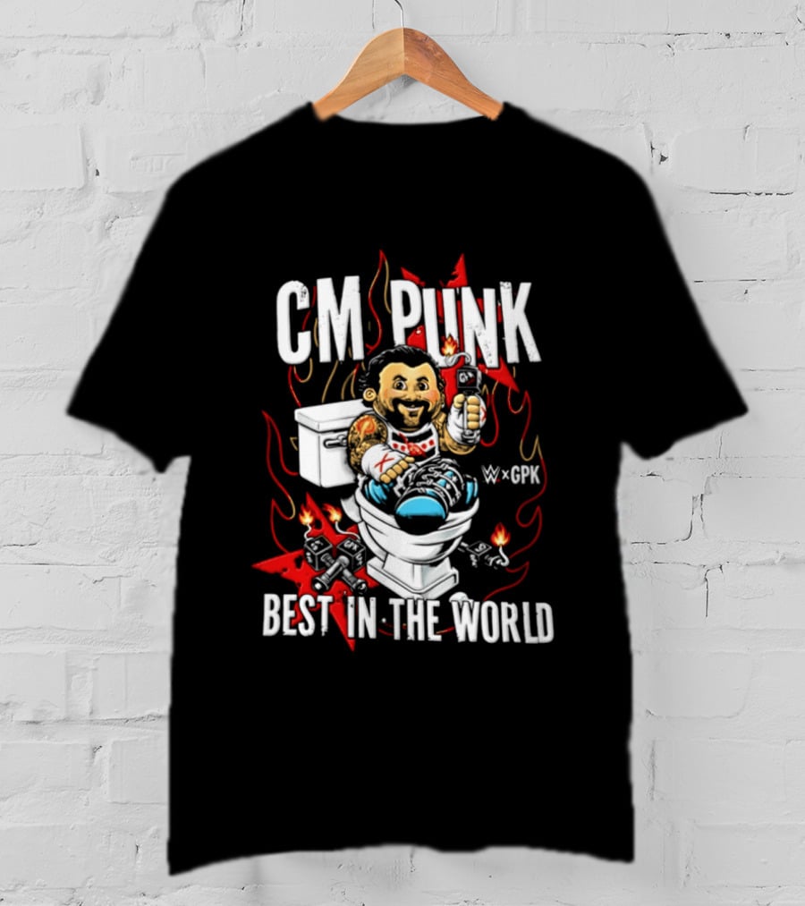 CM Punk Best In The World Garbage Pail Kids CPK T-Shirt