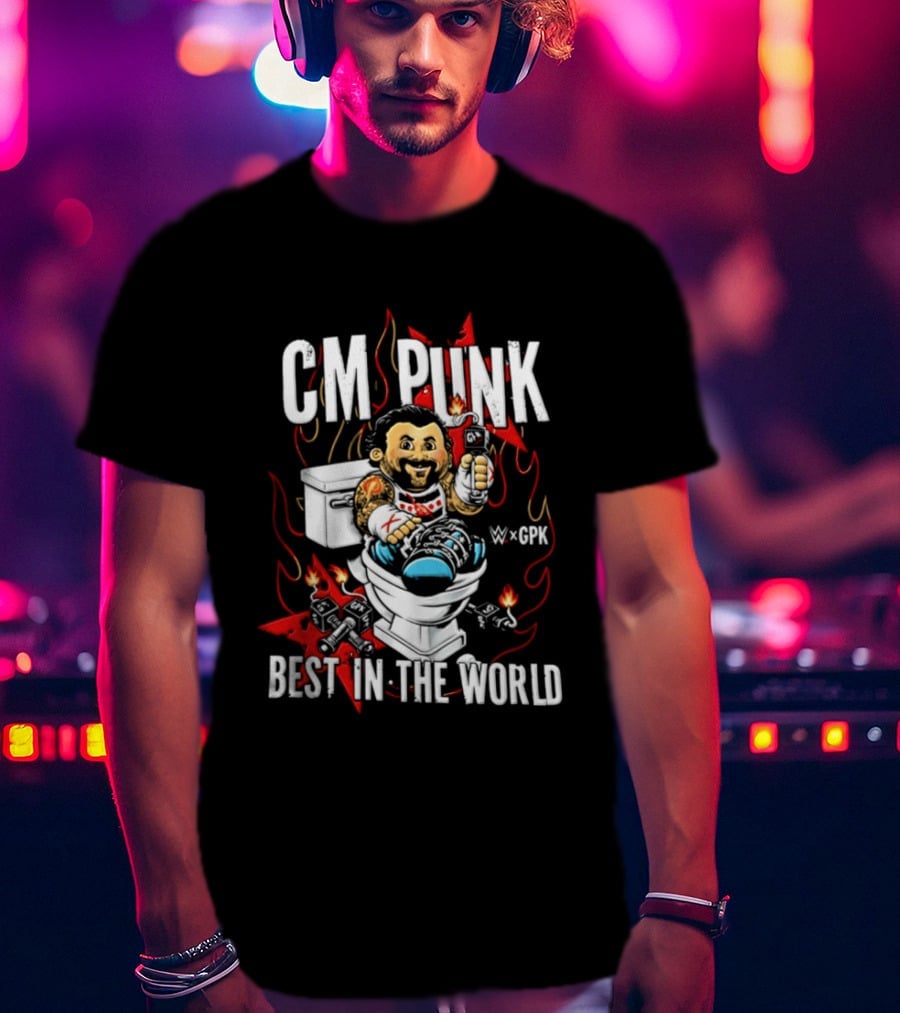 CM Punk Best In The World Garbage Pail Kids CPK T-Shirt