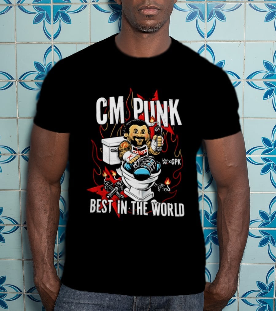 CM Punk Best In The World Garbage Pail Kids CPK T-Shirt