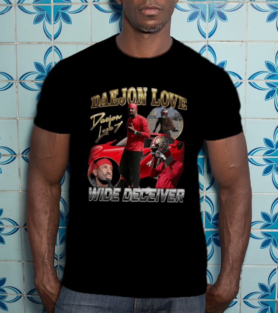 Daejon Love Wide Deceiver Red Car Helmet Bold Look T-Shirt