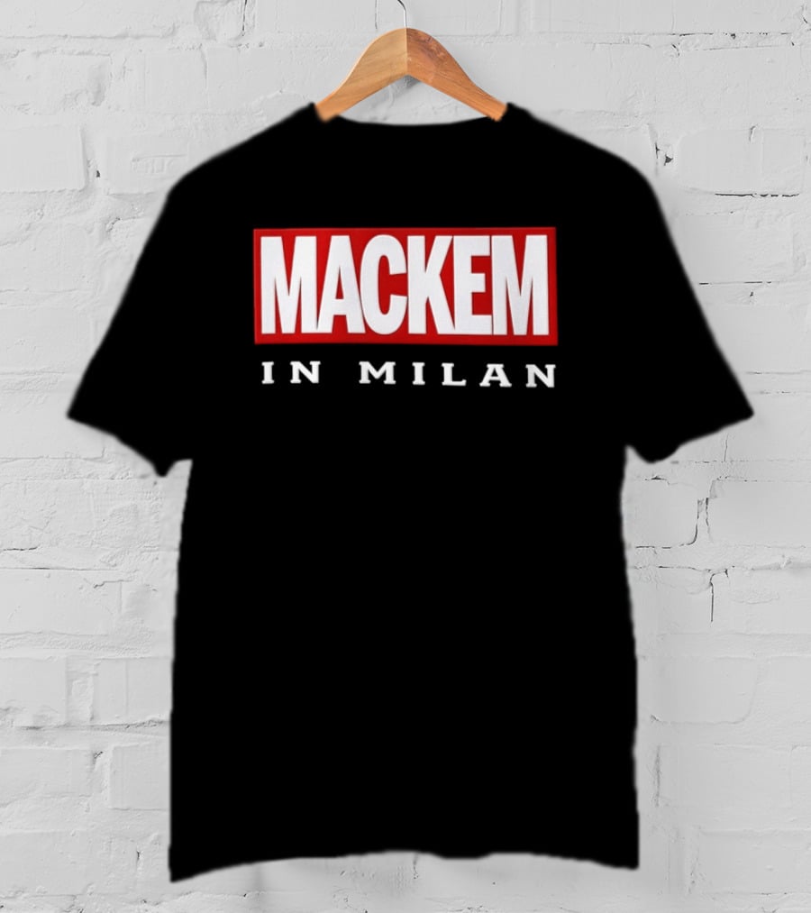 Mackem In Milan Red And White T-Shirt