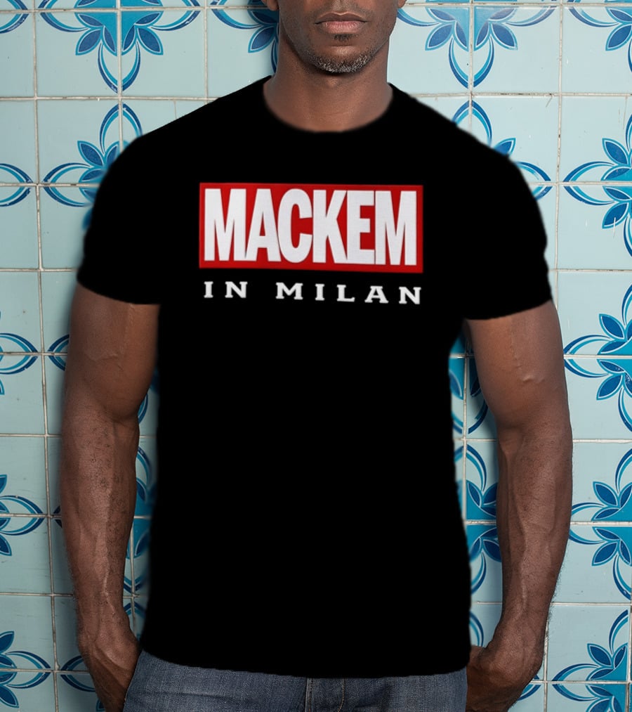 Mackem In Milan Red And White T-Shirt