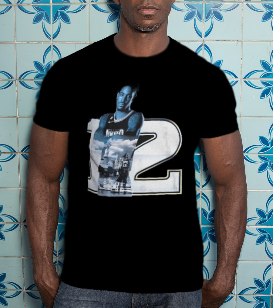 Essentials Ja Morant Black Memphis Grizzlies Player Number 12 T-Shirt