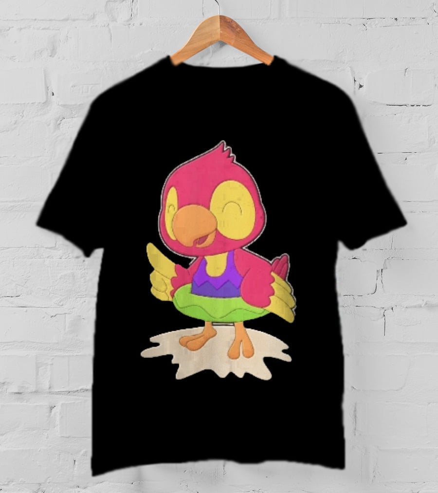 Parrot Inflatable Float Summer Fun Bird T-Shirt