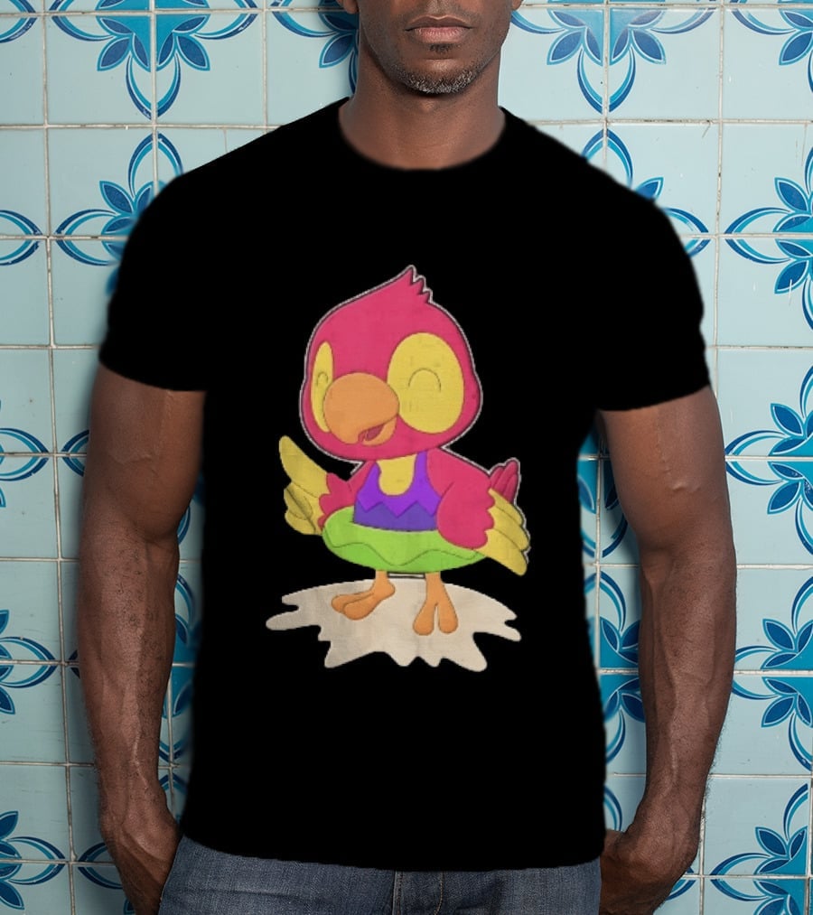 Parrot Inflatable Float Summer Fun Bird T-Shirt