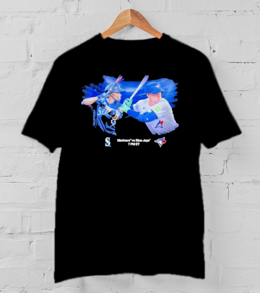 Seattle Mariners Vs Toronto Blue Jays Baseball Showdown Journey T-Shirt