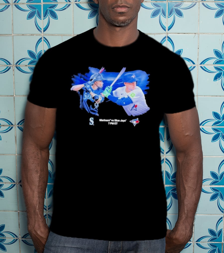 Seattle Mariners Vs Toronto Blue Jays Baseball Showdown Journey T-Shirt